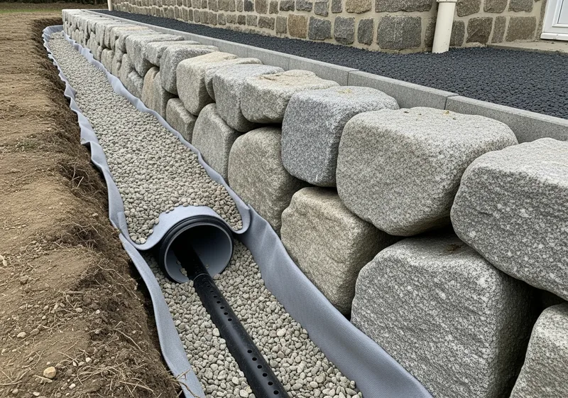 Drainage et enrochement à Bellac