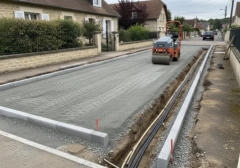 Chantier de VRD et viabilisation de lots à bâtir à Bellac